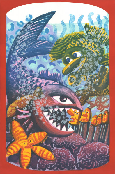 Hervé di Rosa, Drame dans l'Aquarium, 2018