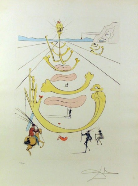 Salvador Dalí, Masque de la Mort, 1975