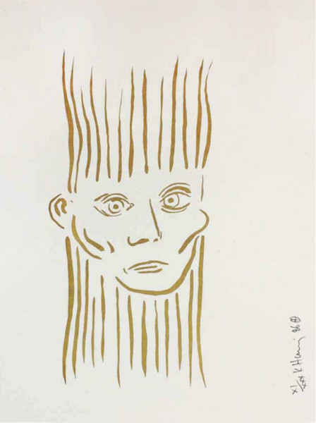 Keith Haring, Portrait of Joseph Beuys (Deluxe Edition), 1986