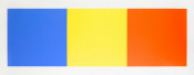 Blue, Yellow, and Red Squares