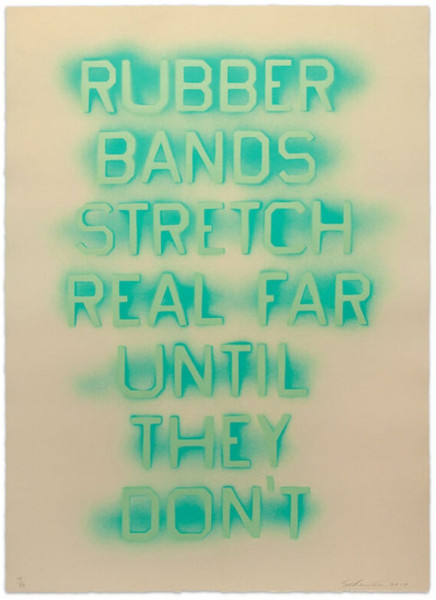 Rubber Bands (State III) by Ed Ruscha