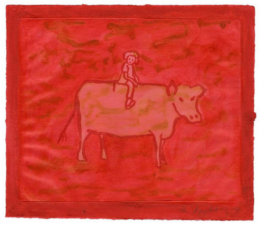 Ida Applebroog, Untitled (Girl with Cow), 2003