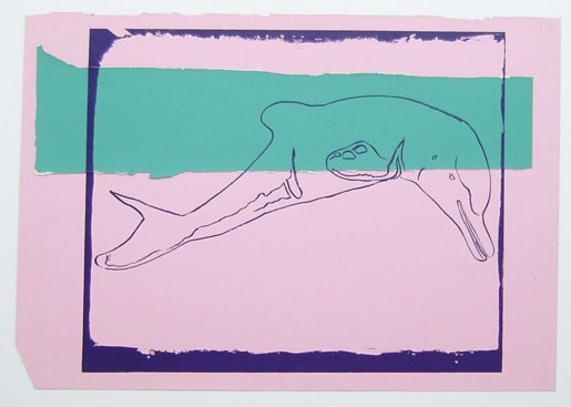 Andy Warhol, Vanishing Animals - La Plata River Dolphin, 1986
