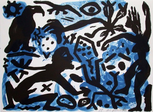 A.R. Penck, The Situation Now, Night, 1992
