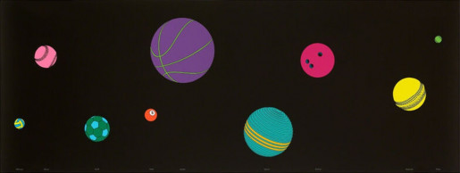 Michael Craig-Martin, The Planets, 2017