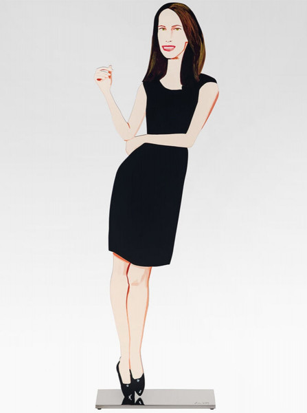 Alex Katz, Black Dress 9 (Christy), 2018