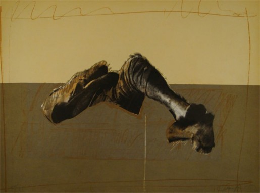 Rafael Canogar, Figura en paisaje, 1975