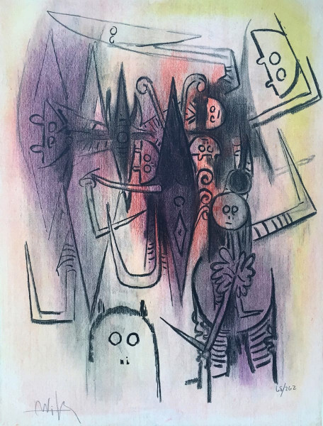 Wifredo Lam, Clairiere, from Pleni Luna, 1974