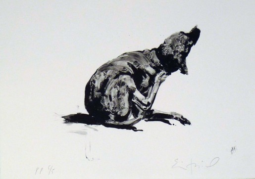 Eric Fischl, Untitled (Scratching Dog), 2008