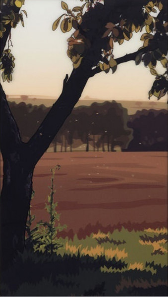 Julian Opie, French Landscapes: Evening Sun, 2013