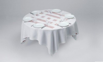 Unique Tablecloth with Laser-Cut Lace