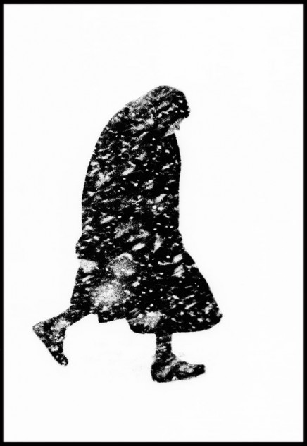 Woman in the Snow, Hamburg by Thomas Hoepker