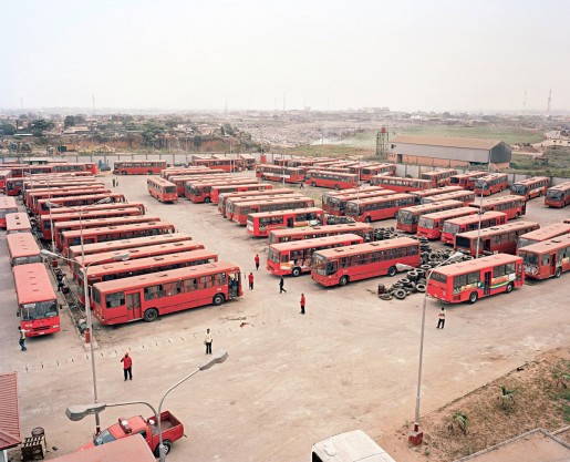 Julian Röder, New public buses of LAGBUS Ltd at Ojota Bus Terminal, Lagos, Nigeria, 2009
