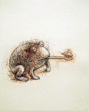 Frog with Bee