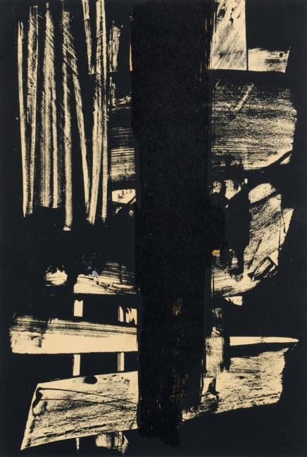 Lithographie No. 9 by Pierre Soulages
