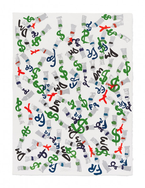 Arman, Currency, 1989