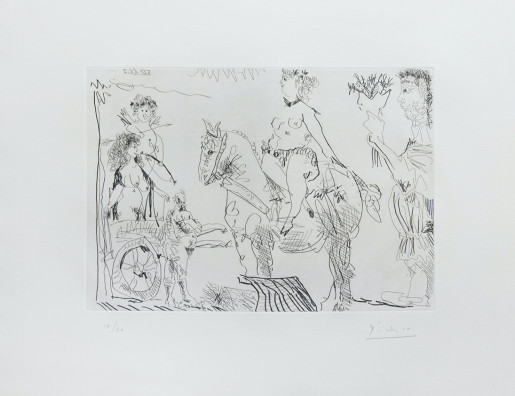 Pablo Picasso, Plate 2, from Le Cocu Magnifique, 1968
