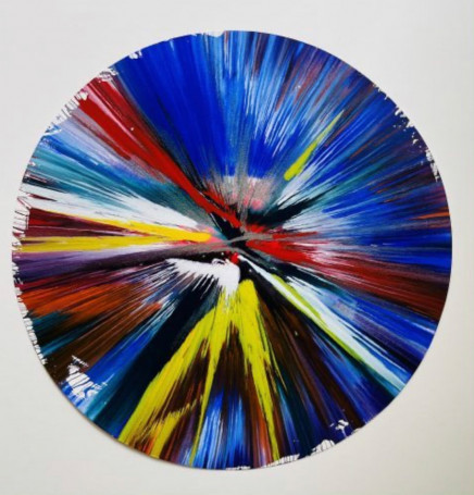 Circle Spin Painting by Damien Hirst
