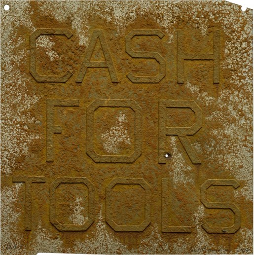 Ed Ruscha, Cash for Tools 2, from the Portfolio “Rusty Signs”, 2014