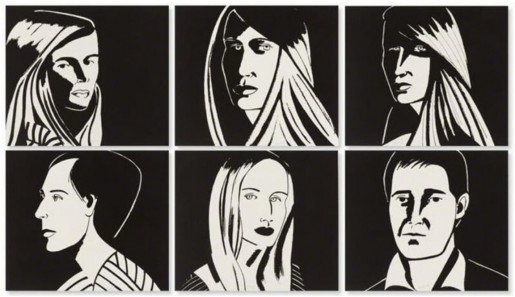 Alex Katz, Six Portraits, 2013