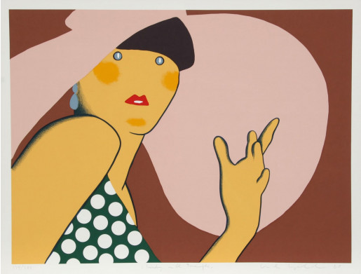 Kiki Kogelnik, Lady with Hat, 1980