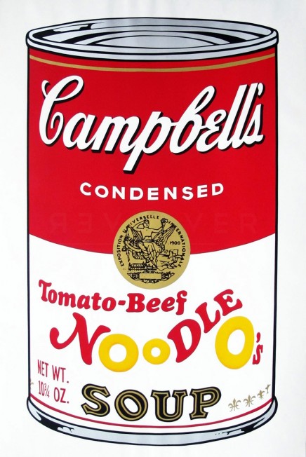Tomato-Beef Noodle Os (FS II.61), from the Portfolio “Campbells Soup II” by Andy Warhol