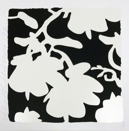 Lantern Flowers White/Black  by Donald Sultan