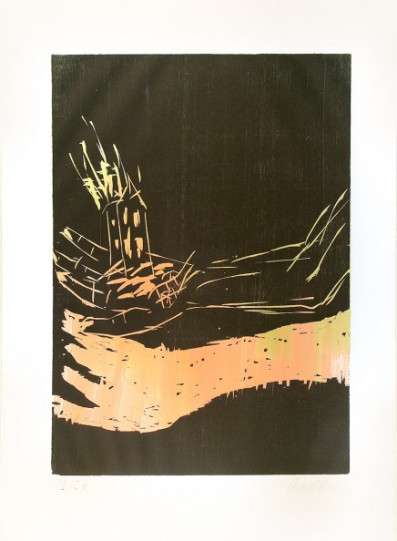 Brennendes Haus by Georg Baselitz