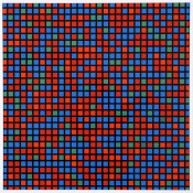 Chartres - bleu rouge