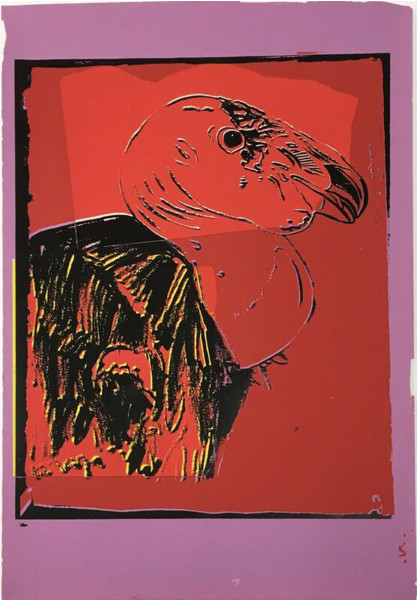 Andy Warhol, Vanishing Animals -- California Condor, 1986