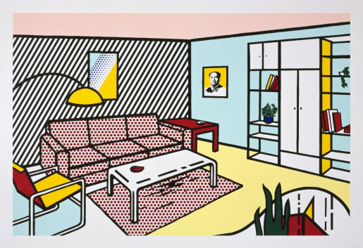 Roy Lichtenstein, Modern Room from the Interior Series, 1990-1991