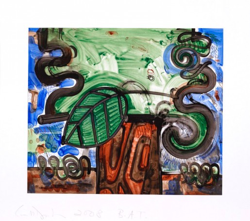 Carroll Dunham, Big Leaf, 2008