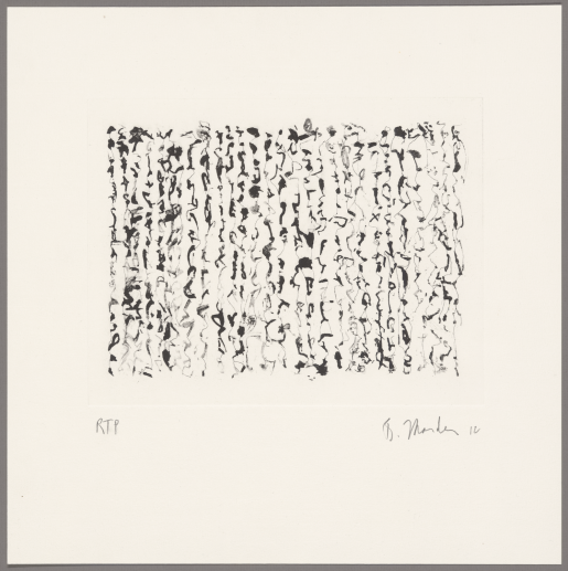 Brice Marden, Obama Letter, 2012