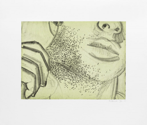 Bruce Nauman, Soft ground etching-green, 2007