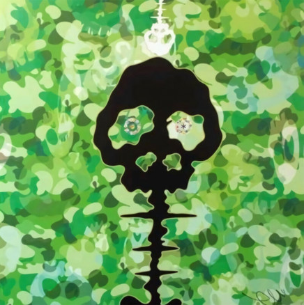 Time: Camouflage Moss Green by Takashi Murakami