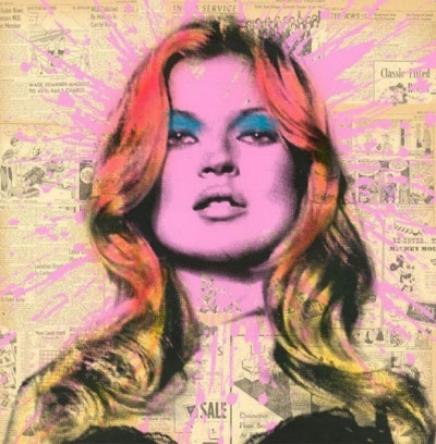 Cover Girl - Kate Moss by Mr. Brainwash