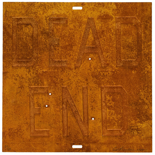 Ed Ruscha, Rusty Signs - Dead End 2, 2014