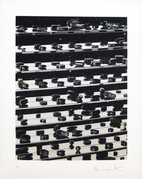 Damien Hirst, Dead Black Brilliant Utopia, 2013