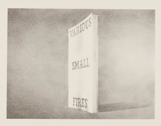 Ed Ruscha, Various Small Fires (from Book Covers), 1970