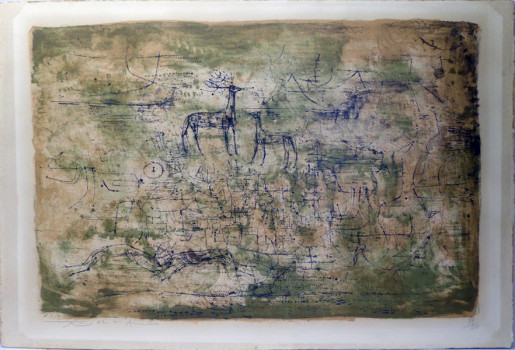 Zao Wou-Ki, Les Cerfs, 1952