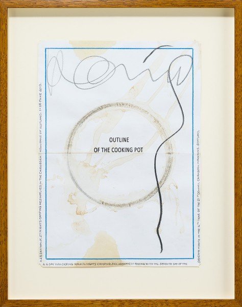 Hamish Fulton, Outline of the Cooking Pot. Scotland, 2013 - 2014