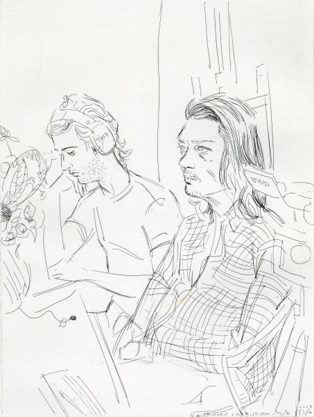 Elizabeth Peyton, Rirkrit & Christian, 2007