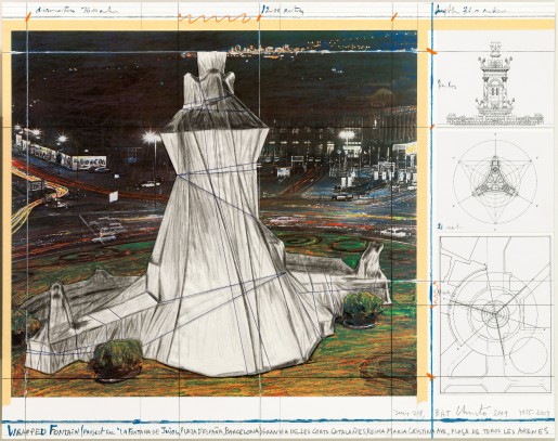Christo, Wrapped Fountain, 2009