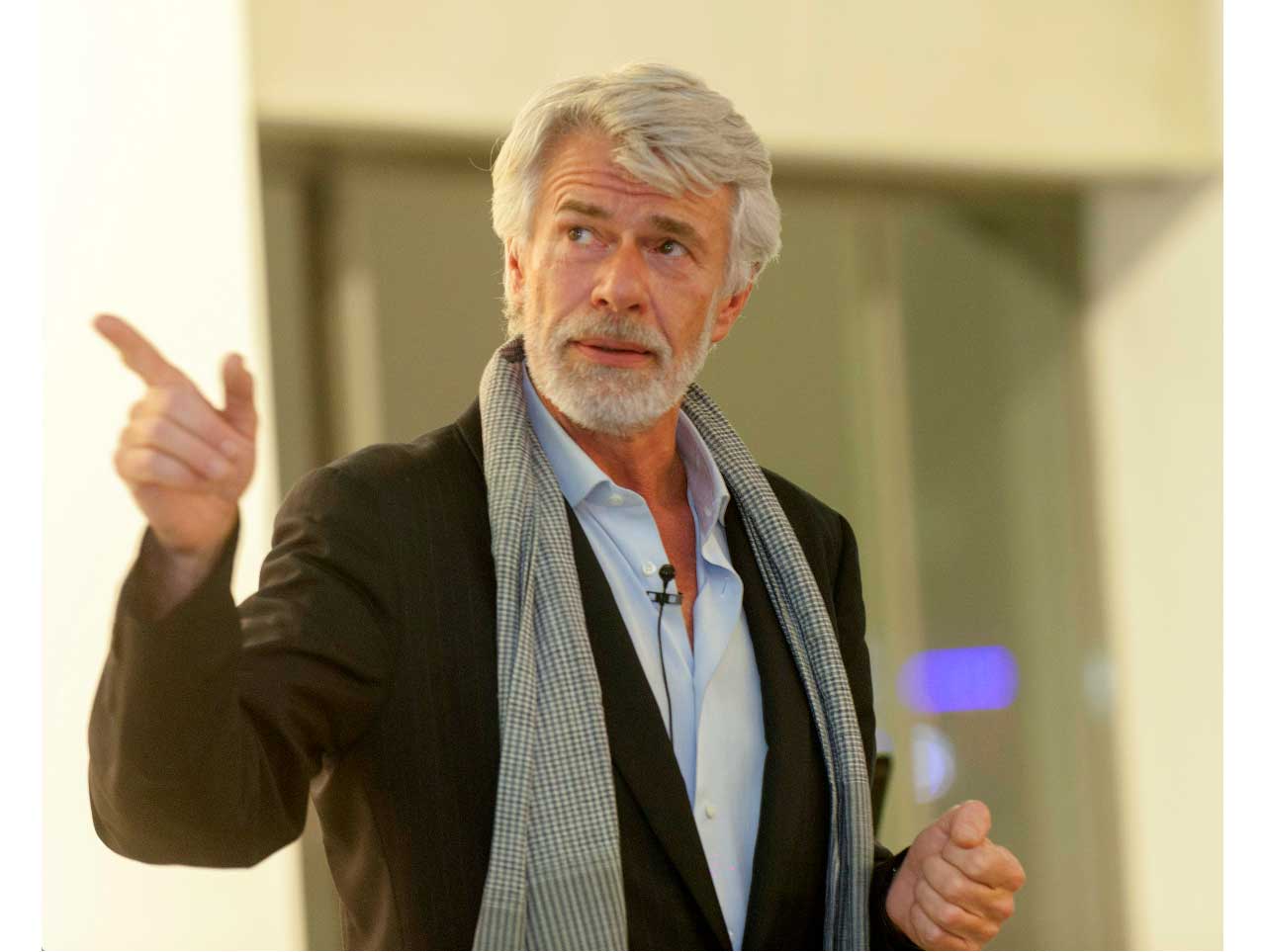 Chris Dercon speaking at Istanbul Modern Art Museum in 2015