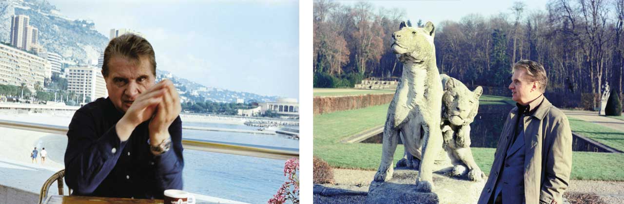 Left: Francis Bacon in Monte-Carlo, November, 1981. Right: Francis Bacon in Vaux-Le-Vicomte, December, 1977. © Eddy Batache, Courtesy: Francis Bacon MB Art Foundation—MB Art Collection Francis Bacon in Monte-Carlo, 1981. Right: Francis Bacon in Vaux-Le-Vicomte, December, 1977