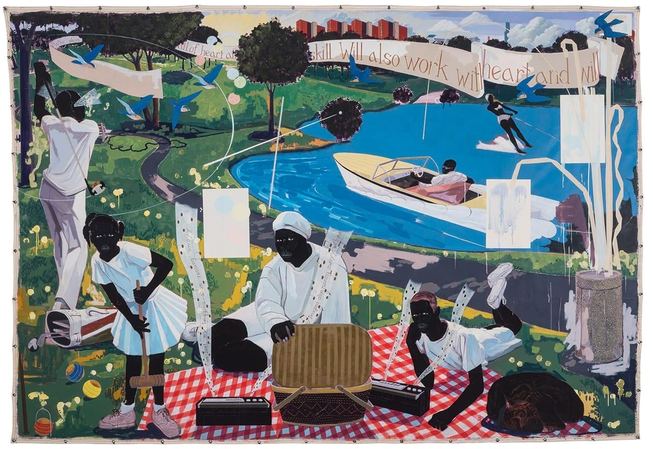 Kerry James Marshall, Past Times, 1997. &copy; Kerry James Marshall. Courtesy of Sotheby&rsquo;s