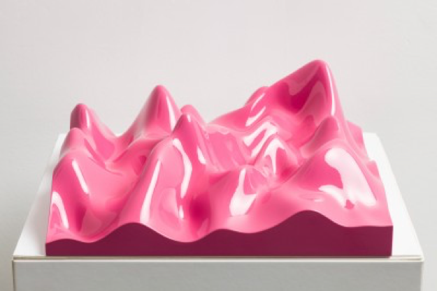 Peter Saville, Unknown Pleasure, Heather Violet, 2009, resin and polyurethane paint