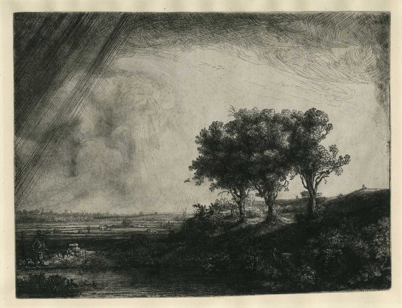 Rembrandt Harmenszoon van Rijn, The Three Trees, 1643